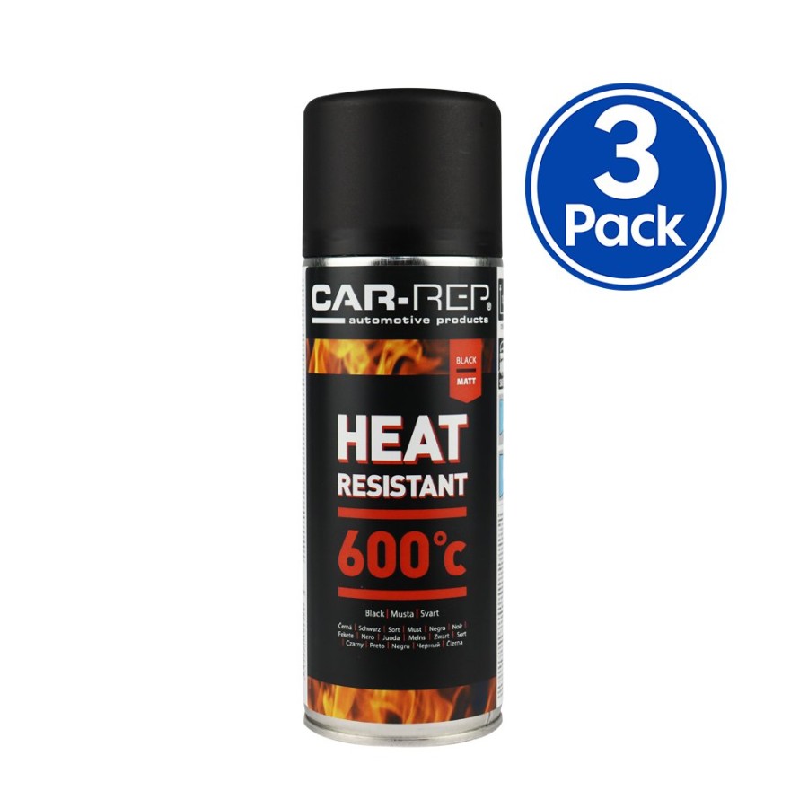 Paint Car-Rep High Temp & Brakes | Car-Rep Automotive Heat Resistant Paint 400Ml Black X 3 Pack