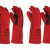 Safety Maxisafe Welding Gloves | Maxisafe Red Welding Gauntlet Gloves Fabrication Foundry Safety Pizza 2 Pairs