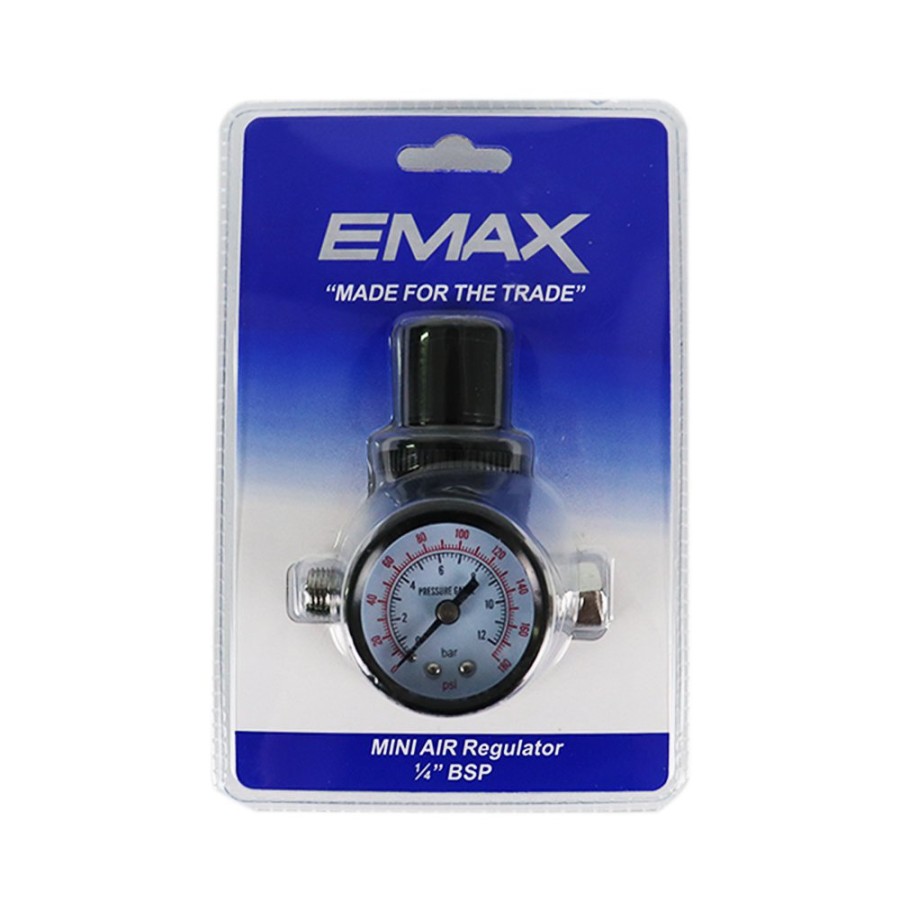 Spray Guns Emax Regulators & Gauges | Emax Mini Air Regulator 1/4 Inch Bsp Durable Compressor Gauge Valve