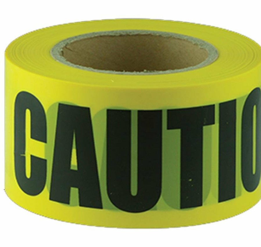 Safety Maxisafe | Maxisafe Black Yellow Caution Tape 100M X 75Mm Zoning Safety Marking Barricade