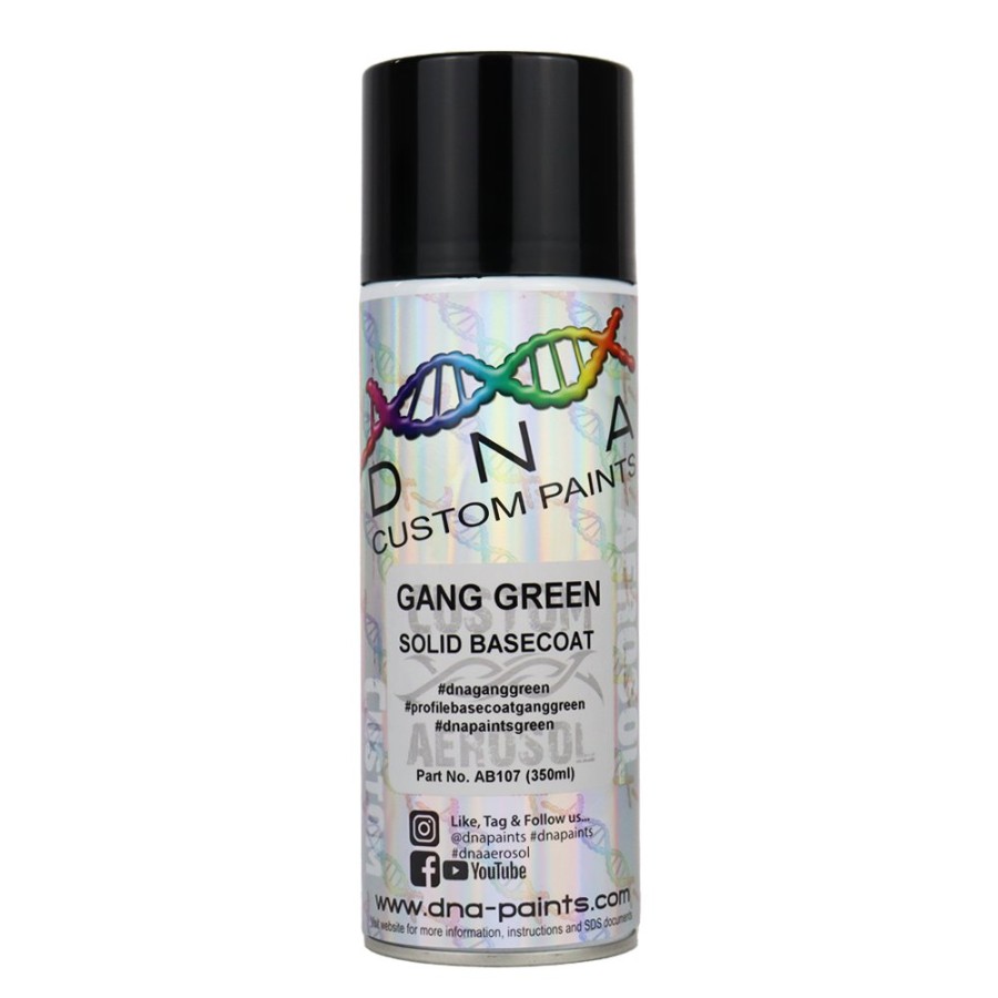 Paint DNA Paints Top Coats | Dna Paints Solid Basecoat Spray Paint 350Ml Aerosol Gang Green