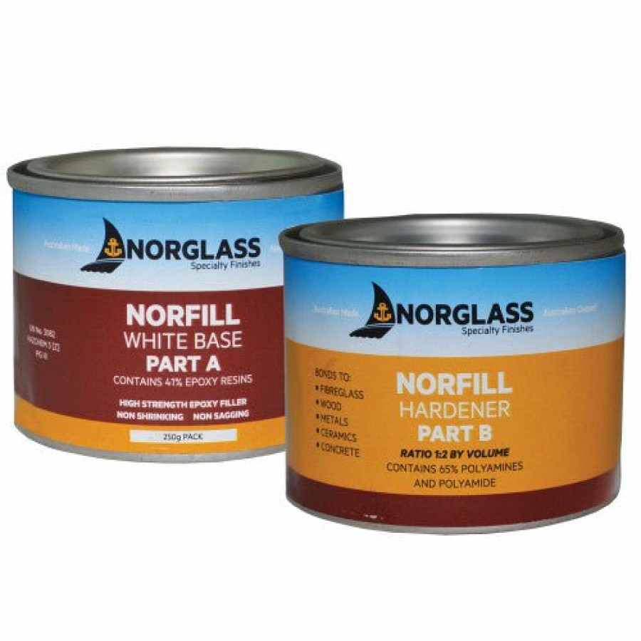 Boat Care Norglass | Norglass Norfill Epoxy Filler White Base + Hardener 250G