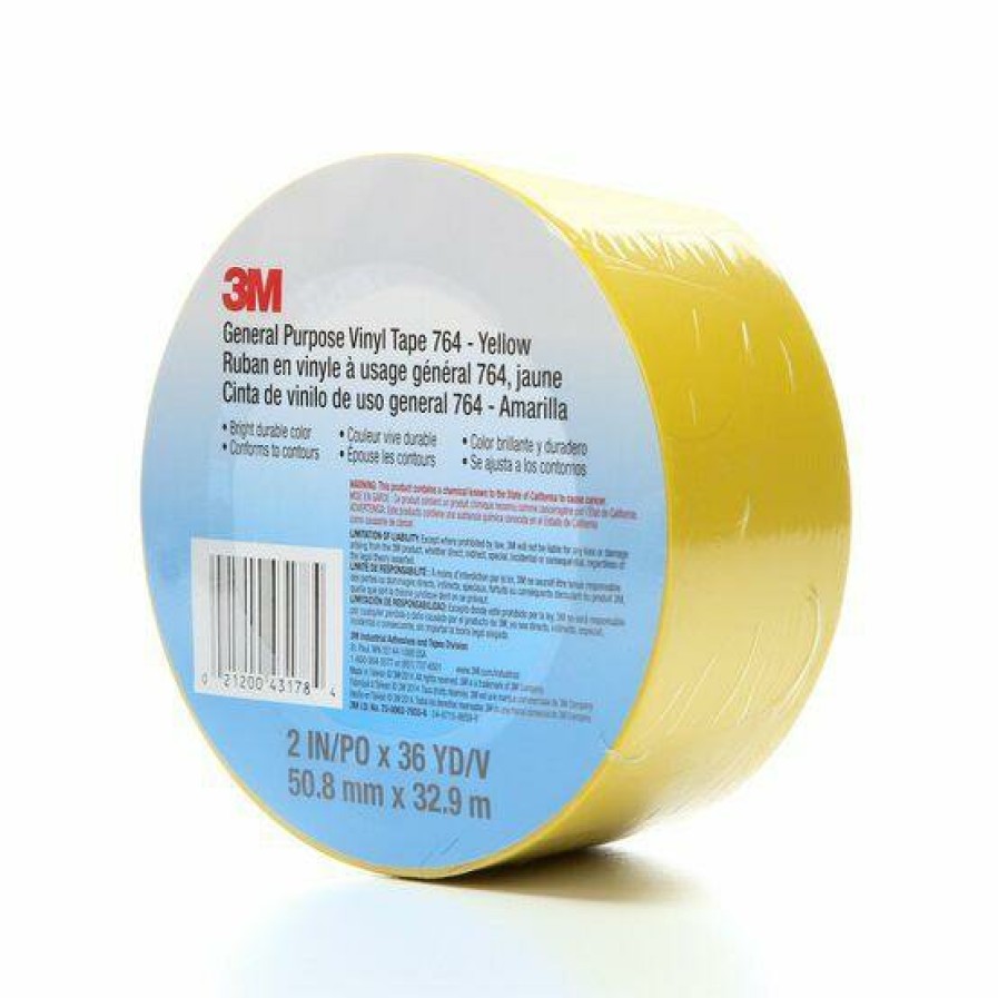 Prep & Repair 3M Vinyl Tape | 3M General Purpose Vinyl Tape 764 Yellow 50.8Mm X 32.9M Linemarking