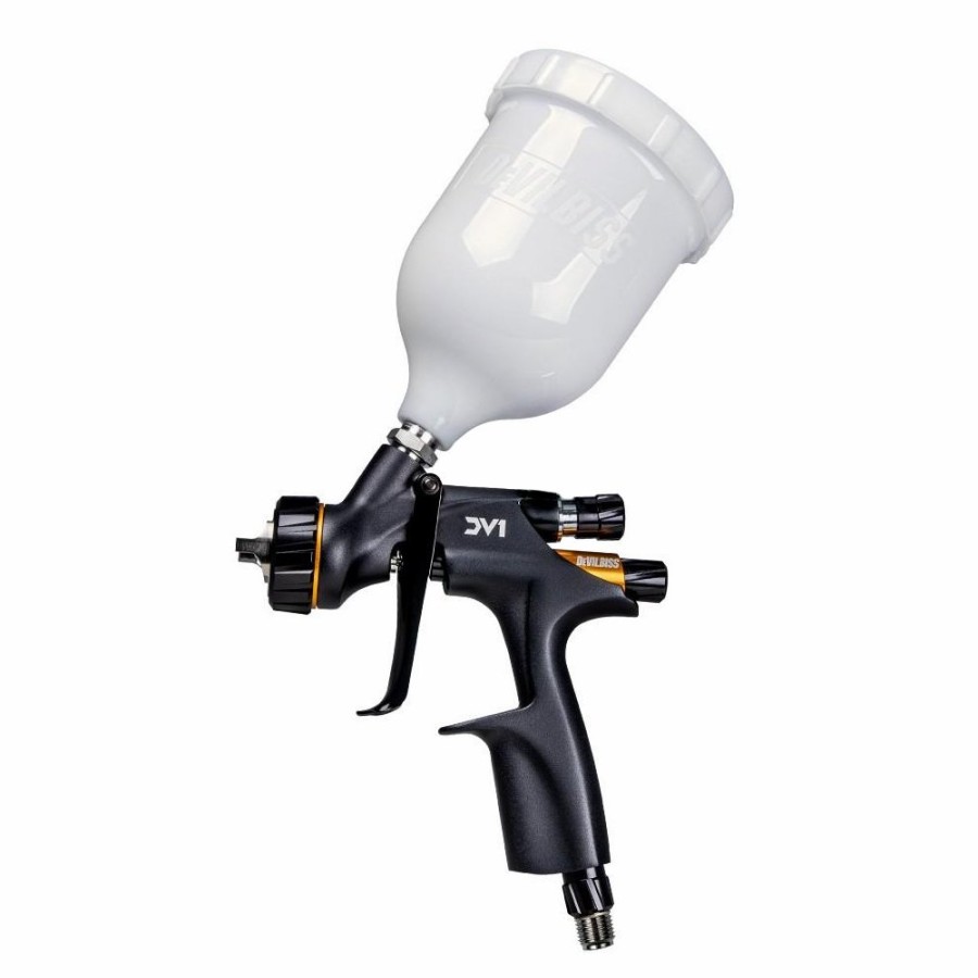 Spray Guns DeVilbiss Gravity-Fed | Devilbiss Dv1-C2+ Clearcoat Hvlp Plus Gravity Spray Gun 1.3Mm Dv1-C-000-13-C2