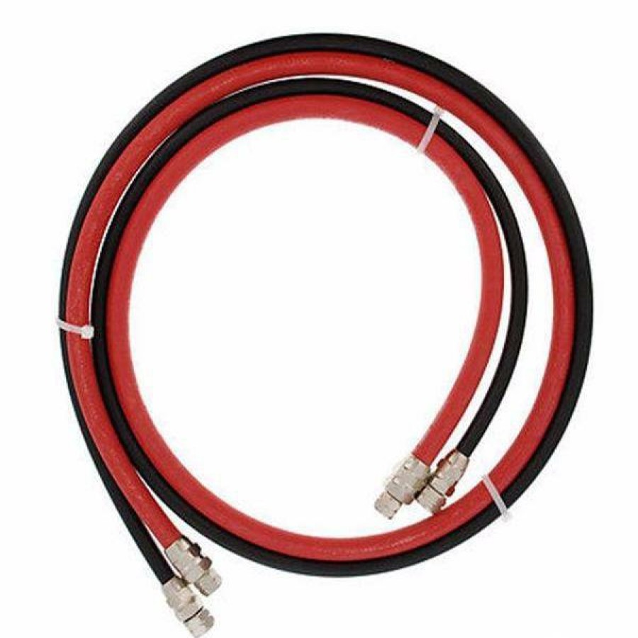 Spray Guns Samson Pressure Pot Hoses | Samson Fluid & Air Pressure Pot Cup Hoses 1.2M Red & Black