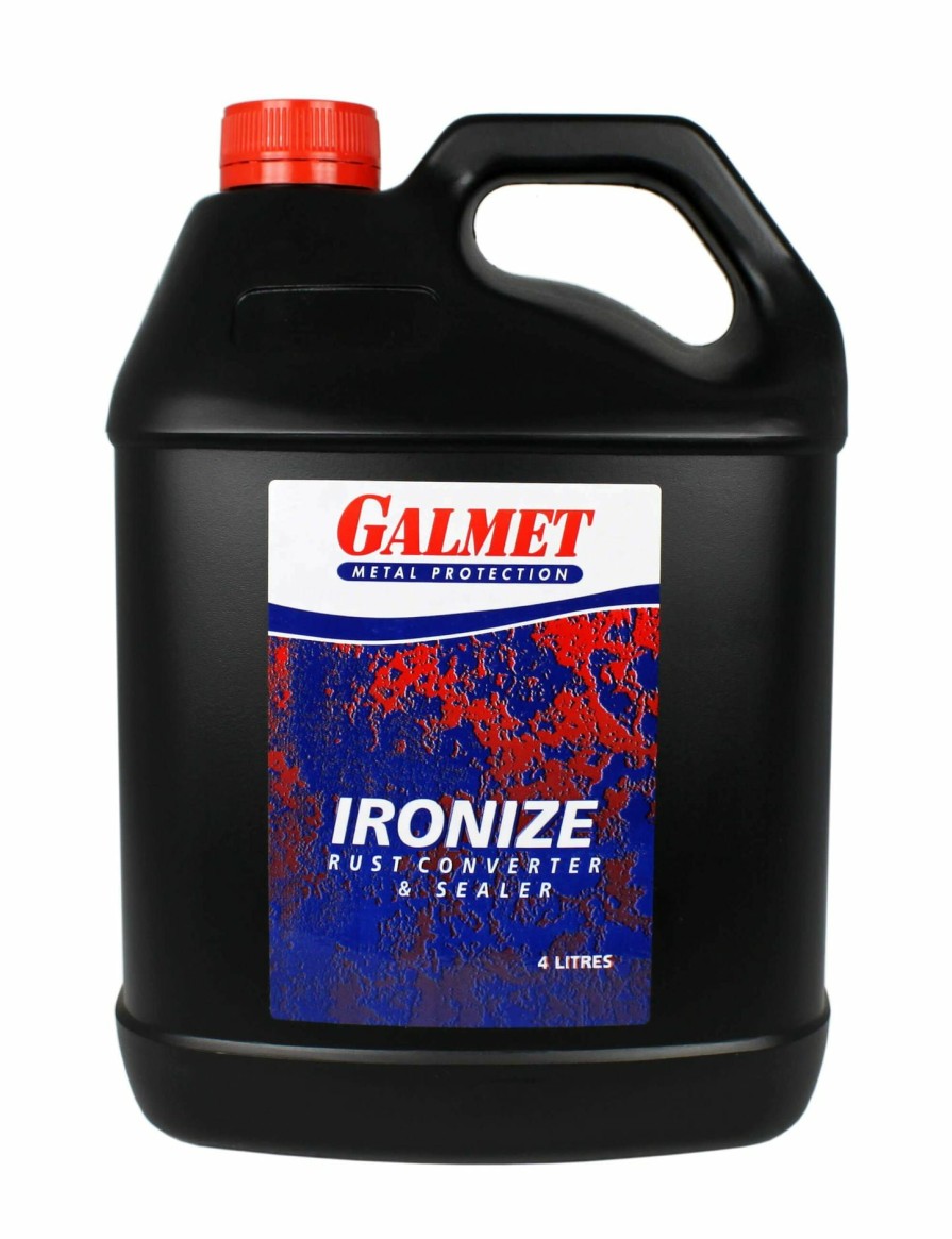 Prep & Repair Galmet Rust Treatment | Galmet Metal Protection Ironize Rust Converter & Sealer 4L