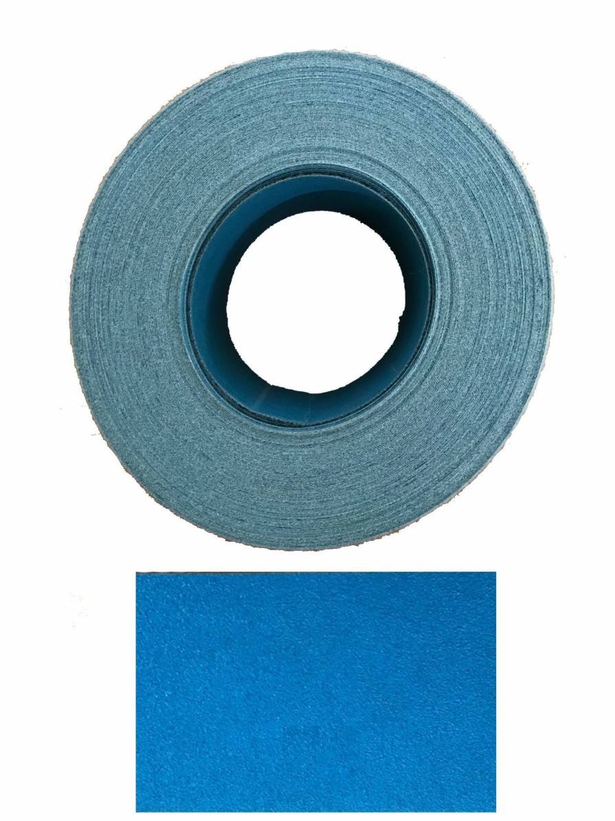 Cutting & Abrasives Revcut Rolls | Revcut Blue 70Mm X 25M Hook & Loop Sanding Paper Roll