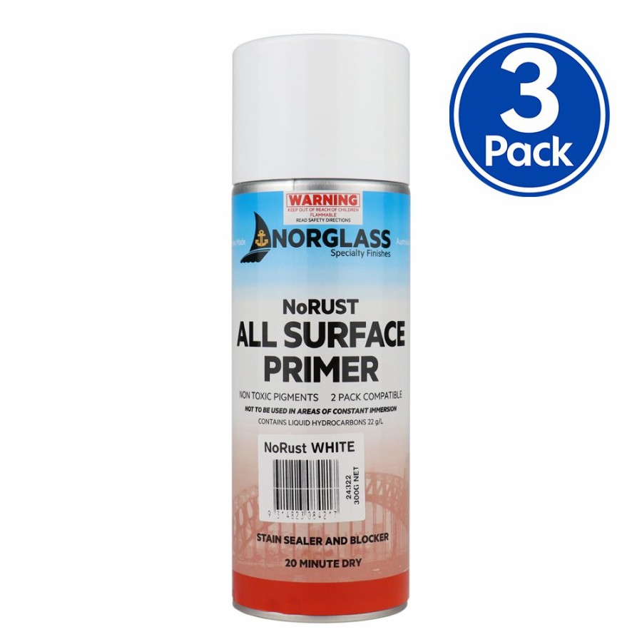 Paint Norglass Primers | Norglass Norust Marine All Surface Primer 300G White X 3 Pack