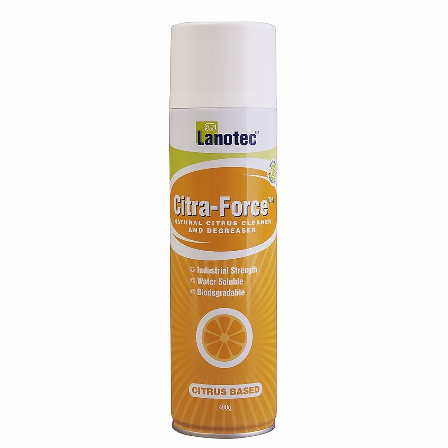 Cleaning Lanotec | Lanotec Citra-Force Industrial Strength Citrus Degreaser Spray 400G Aerosol