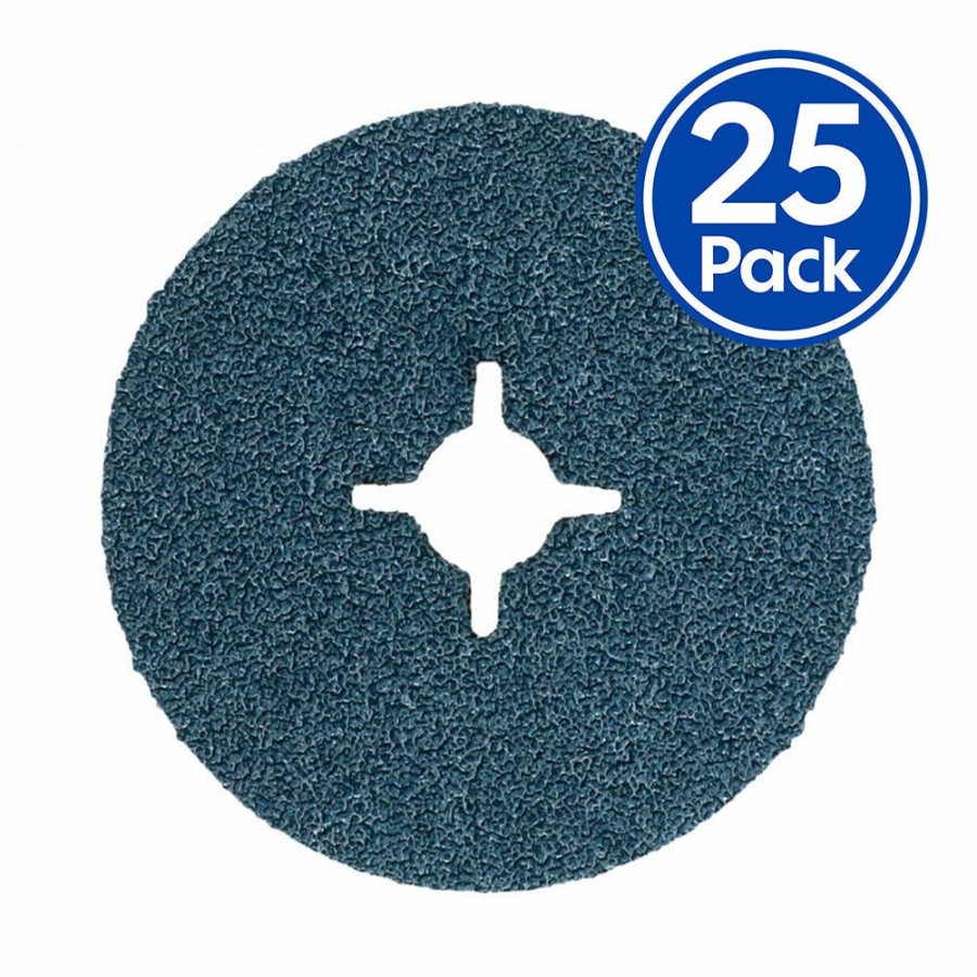 Cutting & Abrasives Norton Grinder Discs | Norton Norzon F827 Zirconia Fibre Discs 115Mm X 22Mm 36 Grit X 25 Pack Z36