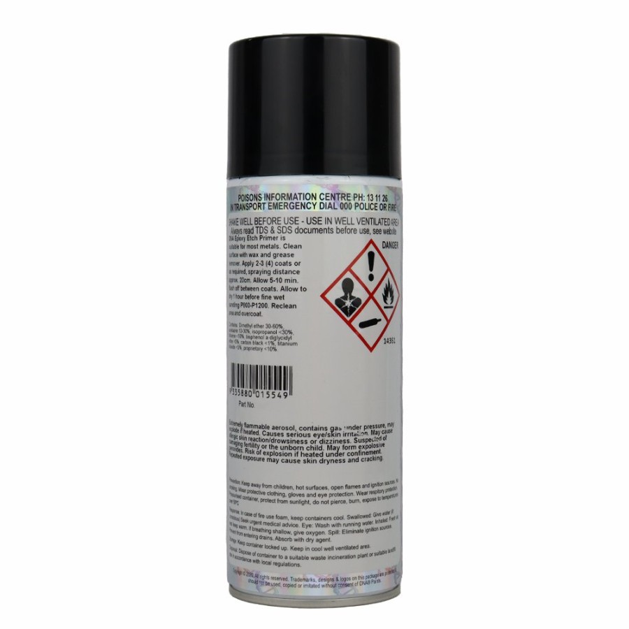 Paint DNA Paints Primers | Dna Paints Epoxy Etch Primer Spray Paint 350Ml Aerosol Black