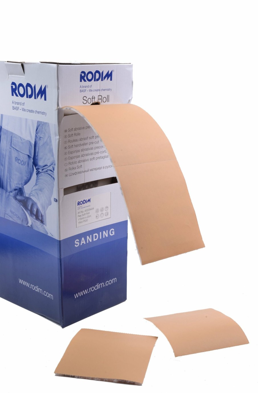 Cutting & Abrasives Rodim Rolls | Basf Rodim Flex Soft Foam Roll Sanding Abrasive Paper 115Mm X 25M Glasurit Sponge