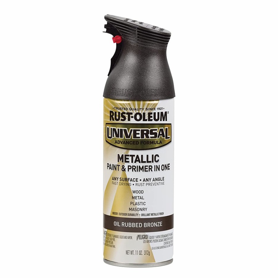 Paint Rust-Oleum Specialty | Rust-Oleum Universal Metallic Spray Paint & Primer 312G Oil Rubbed Bronze Aerosol