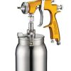 Spray Guns Star Suction | Star Evot Lvlp 2000 V3 Spray Paint Suction Gun 1.2Mm Gold Waterbourne 2K Stains