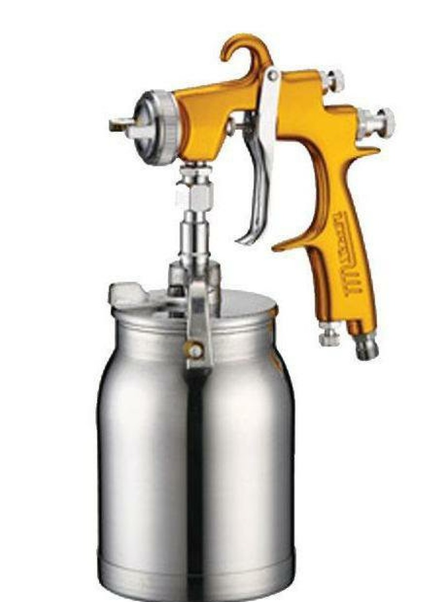 Spray Guns Star Suction | Star Evot Lvlp 2000 V3 Spray Paint Suction Gun 1.2Mm Gold Waterbourne 2K Stains