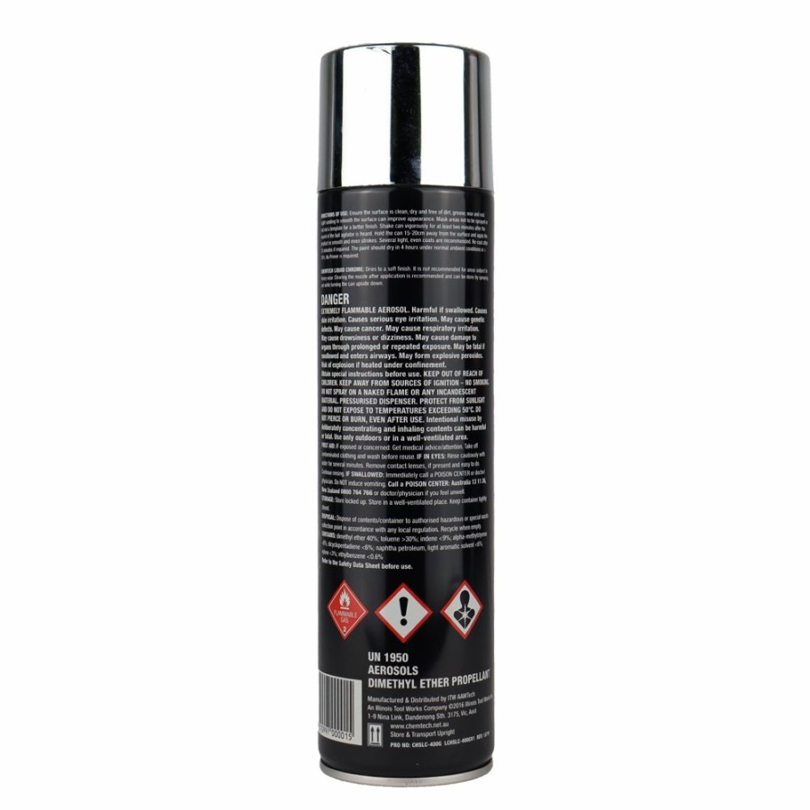 Paint Chemtech Specialty | Chemtech Liquid Chrome High Shine Paint Aerosol 400G Wheels Bikes