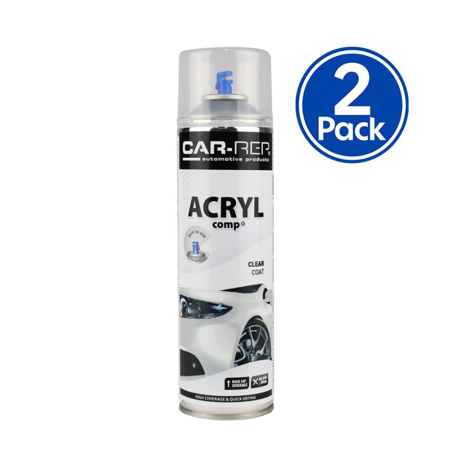 Paint Car-Rep Clear Coats | Car-Rep Automotive Acrylic Clear Coat 500Ml X 2 Pack