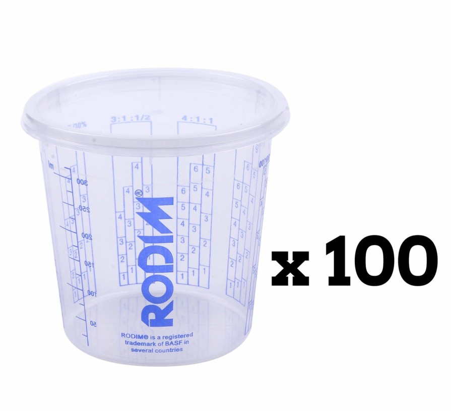 Painting Tools Rodim Measuring Cups | Rodim Calibrated Graduated Automotive Paint Mixing Cups 400Ml X 100 Basf Glasurit