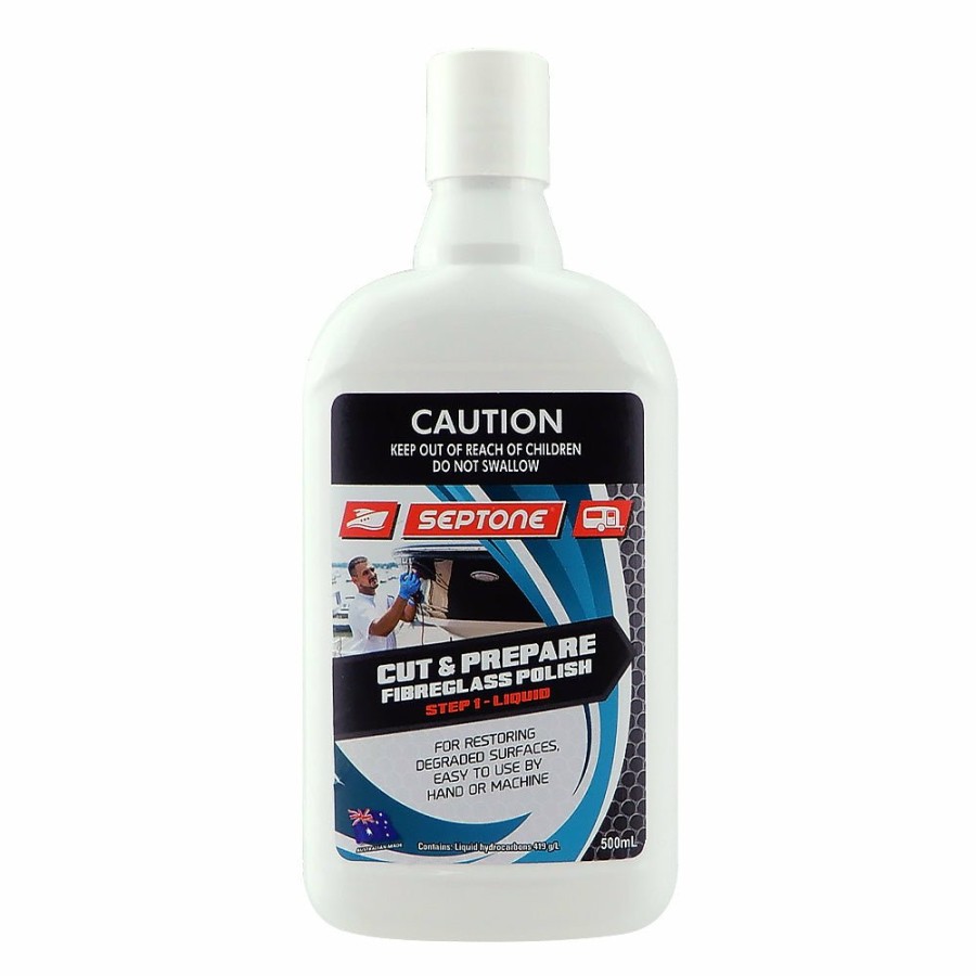 Boat Care Septone Cutting Compounds | Septone Boatcare Marine Cut & Prepare Fibreglass Gelcoat Liquid Compound 500Ml