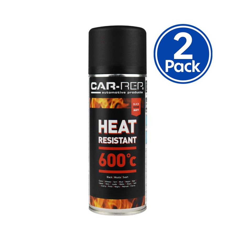 Paint Car-Rep High Temp & Brakes | Car-Rep Automotive Heat Resistant Paint 400Ml Black X 2 Pack