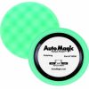 Car Care Auto Magic Cutting Pads | Auto Magic Perfect Finish Medium Polishing Buffing Green Waffle Foam Pad 180Mm