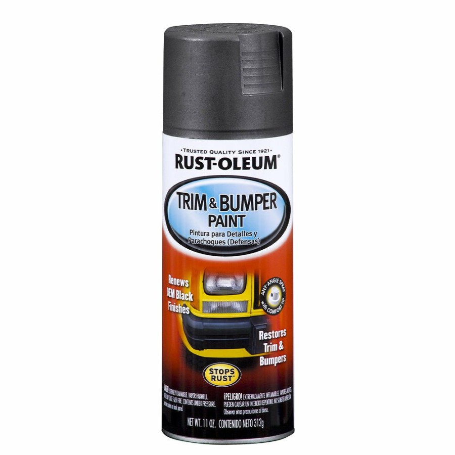 Paint Rust-Oleum Bumper & Trim | Rust-Oleum Automotive Trim And Bumper Spray Paint 312G Aerosol Matt Black