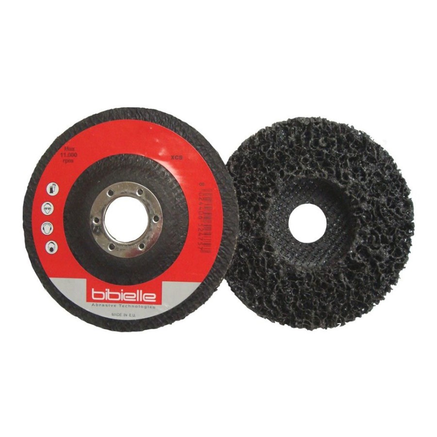 Cutting & Abrasives Abrasiflex | Abrasiflex Bibielle 178Mm X 22Mm Abrasive Depressed Centre Strip-It Disc Black