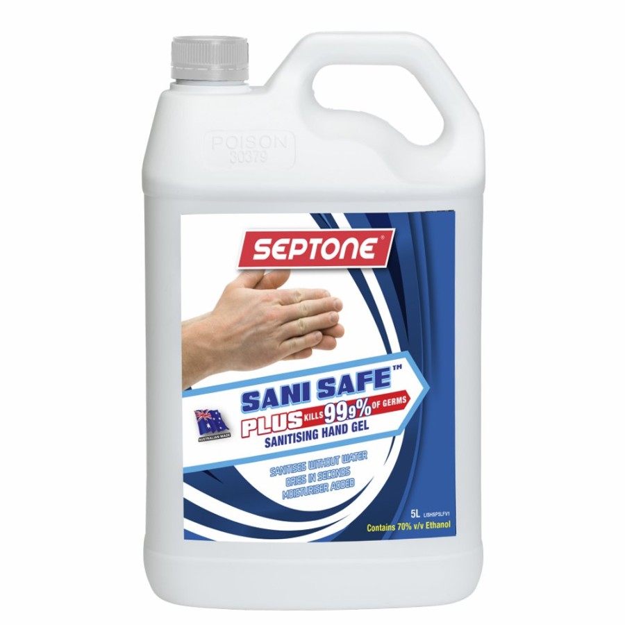 Cleaning Septone | Septone Sani Safe Plus Water-Less Hand Sanitiser Gel 500Ml 70% Ethanol