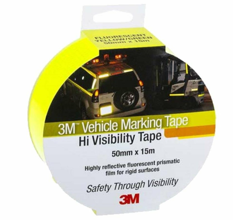 Safety 3M | 3M Diamond Grade Reflective Tape Fluoro Yellow/Green 50Mm X 15M 9963Es