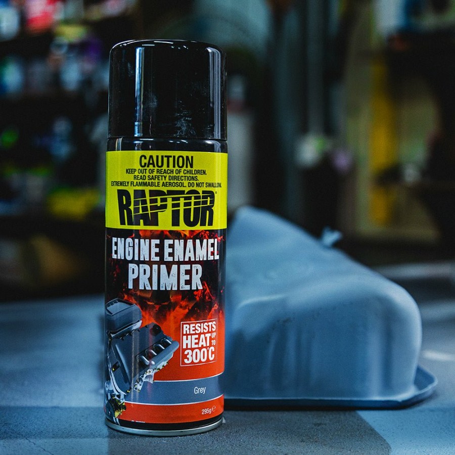 Paint U-POL Topcoats | U-Pol Raptor High Temp Engine Enamel Primer Spray Paint Aerosol 295G Grey