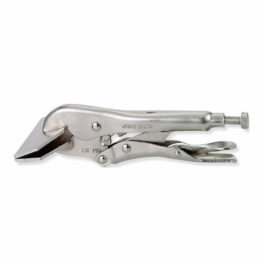 Cutting & Abrasives Jonnesway Tools | Jonnesway Sheet Metal Locking Pliers 10" Nickel Plated Quick Lock Unlock Tools