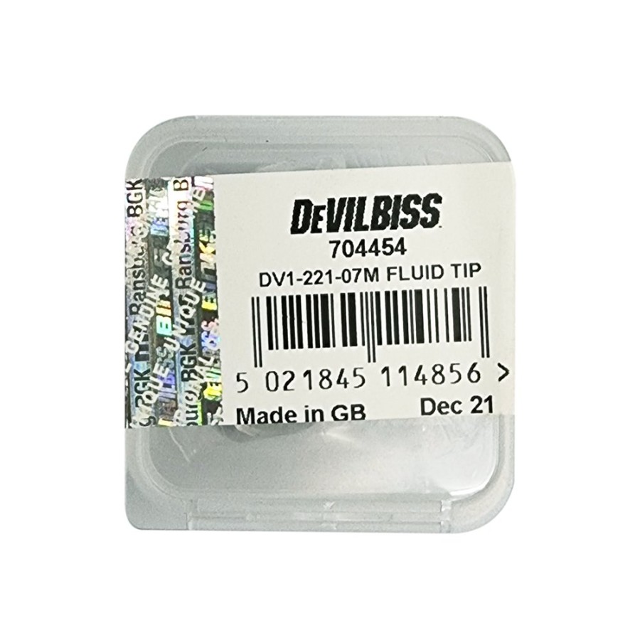 Spray Guns DeVilbiss Fluid Tips | Devilbiss Dv1-221-07M Fluid Tip 0.7Mm 704454