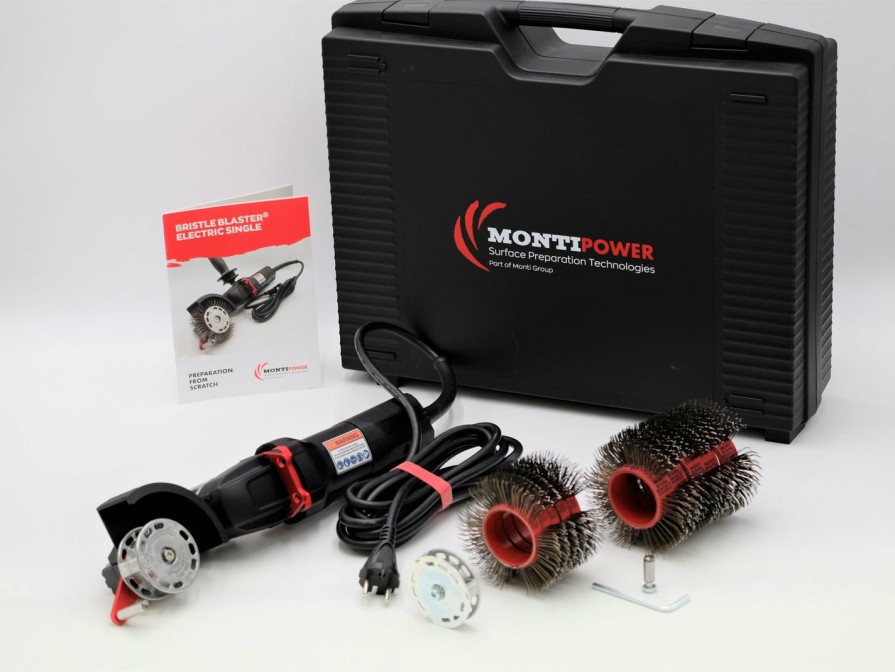 Cutting & Abrasives Monti MBX Bristle Blasters | Monti Bristle Blaster Electric Kit Se-1060-Bmc Set Wide Auto Panel Abrasive Car Paint