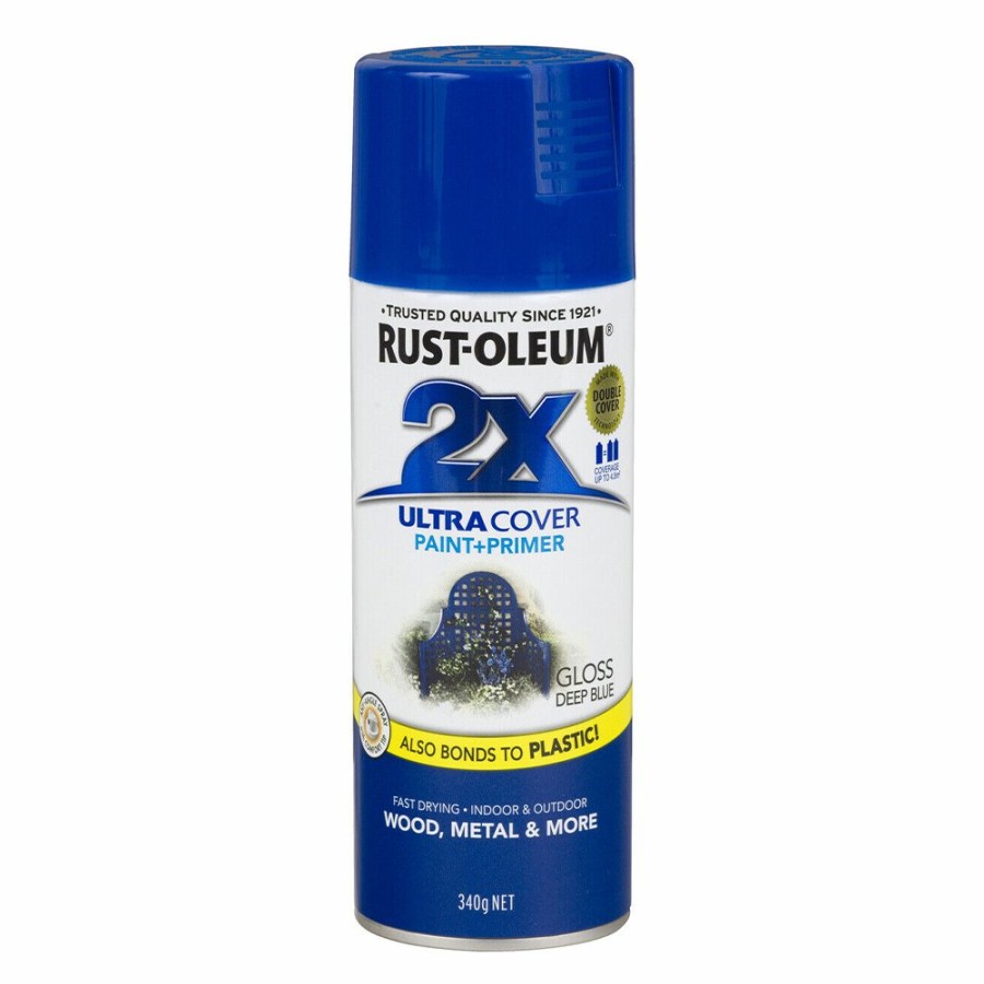 Paint Rust-Oleum Specialty | Rust-Oleum 2X Gloss Paint & Primer Spray Paint 340G Deep Blue