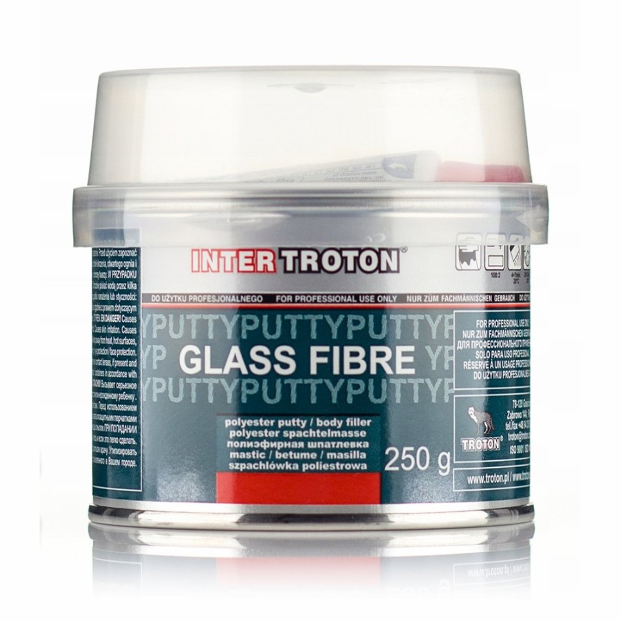 Prep & Repair Troton Fiberglass Fillers | Troton Glass Fibre Polyster Filler Putty 250G Includes Hardener Sand Panel Car Bog