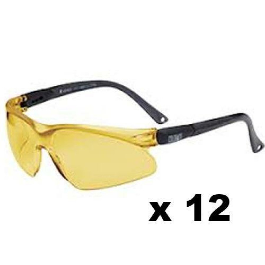 Safety Maxisafe Safety Glasses | Maxisafe Colorado Safety Glasses As/Nzs1337 Anti Scratch Fog Coating Amber X 12