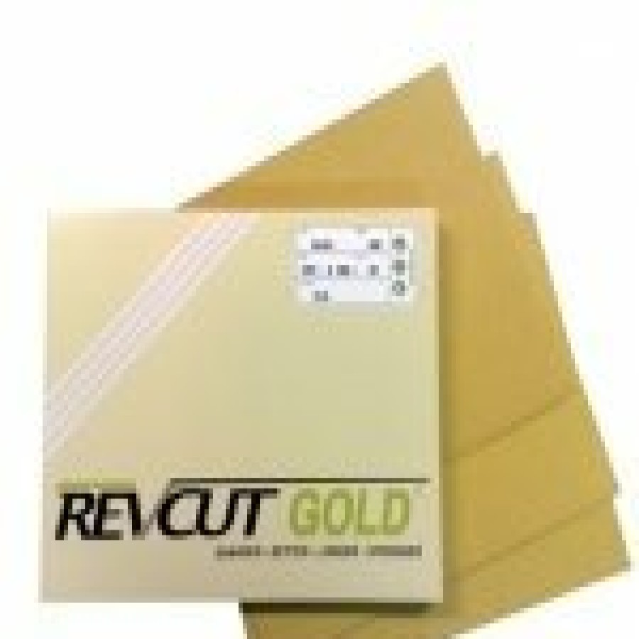 Cutting & Abrasives Revcut Sheets | Revcut Gold P80 Grit Free Cut Dry Sandpaper Sheets Pk50 228Mmx280Mm Auto Marine