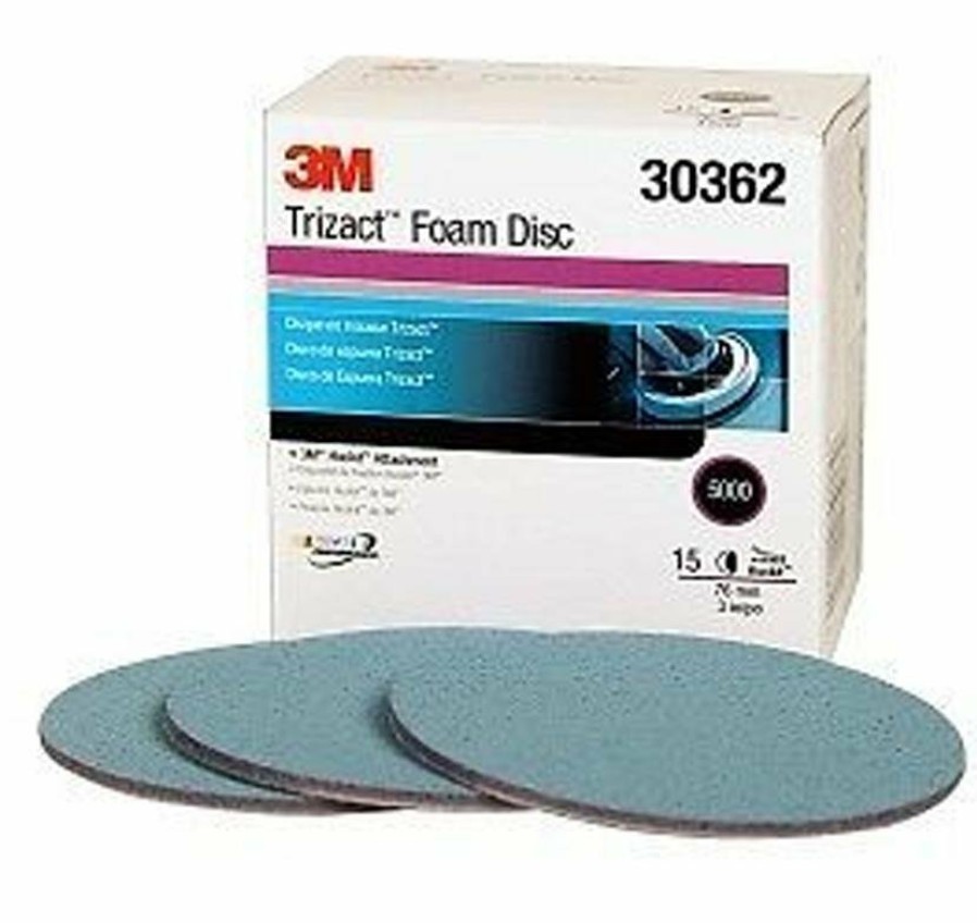 Cutting & Abrasives 3M Discs | 3M Trizact Hookit Foam Disc 3 Inch 5000 Grit 30362 X 3 Discs