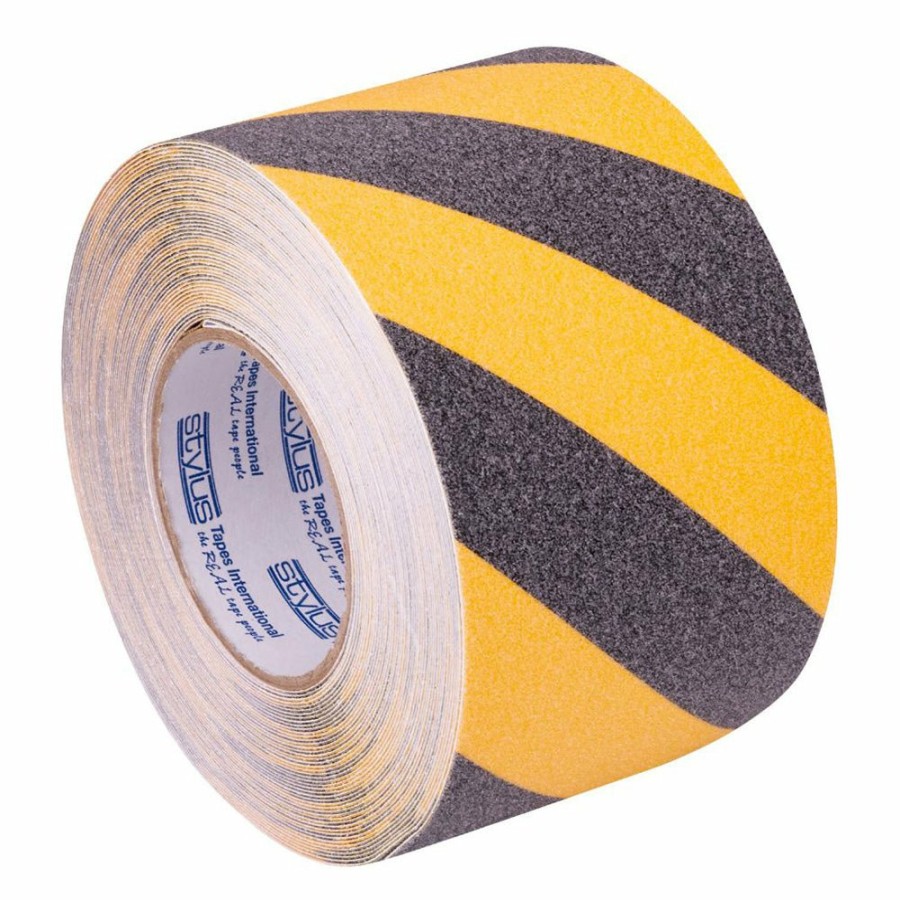 Safety Stylus Other | Stylus Anti-Slip Tape Hazard 100Mm X 18.2M Black/Yellow Non-Skid Safety Antislip