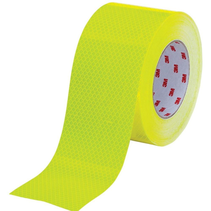 Safety 3M | 3M Diamond Grade Reflective Tape 983-23 Fluoro Yellow/Green 100Mm X 15M