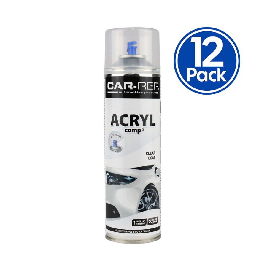 Paint Car-Rep Clear Coats | Car-Rep Automotive Acrylic Clear Coat 500Ml X 12 Pack