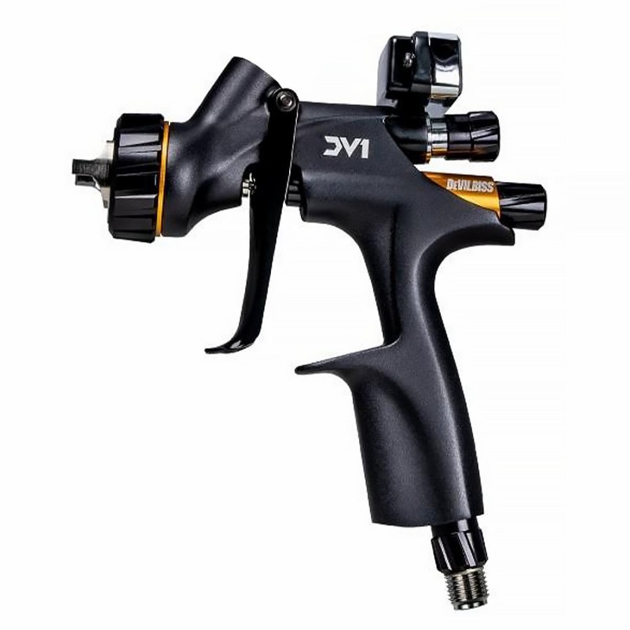 Spray Guns DeVilbiss Gravity-Fed | Devilbiss Dv1-C+ Clearcoat Digital Hvlp Plus Gravity Feed Spray Gun 1.3Mm Tip