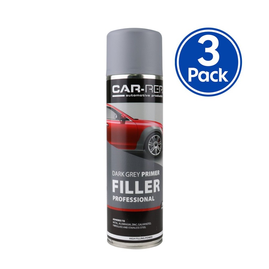 Paint Car-Rep Primers | Car-Rep Automotive Professional Primer Filler 500Ml Grey X 3 Pack