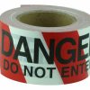 Safety Maxisafe | Maxisafe Barricade Tape Danger Do Not Enter Black On Red/White Safety Marker