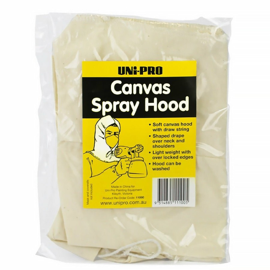 Safety Uni-Pro Spray Hoods | Uni-Pro Reusable Washable Canvas Protective Spray Hood With Draw String