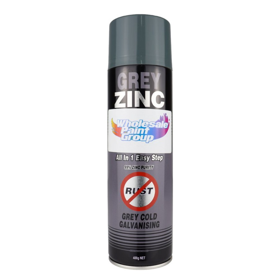 Paint Silver Zinc Supplies Primers | Silver Zinc Supplies 3 In 1 Cold Galvanising Metal Primer Grey 400G Aerosol 99% Zinc