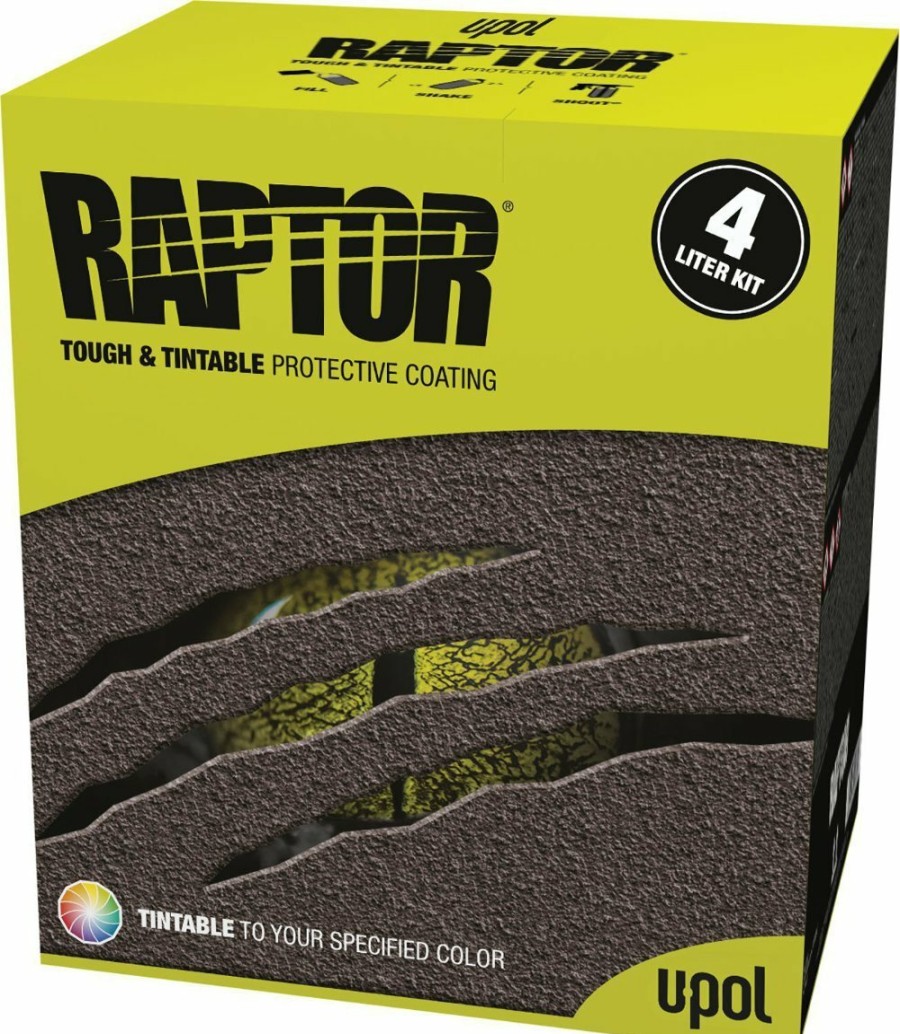 Paint U-POL Bedliner | U-Pol Raptor Tintable Tough Protective Coating Uv Resistant Tub/Bed Liner Kit 4L