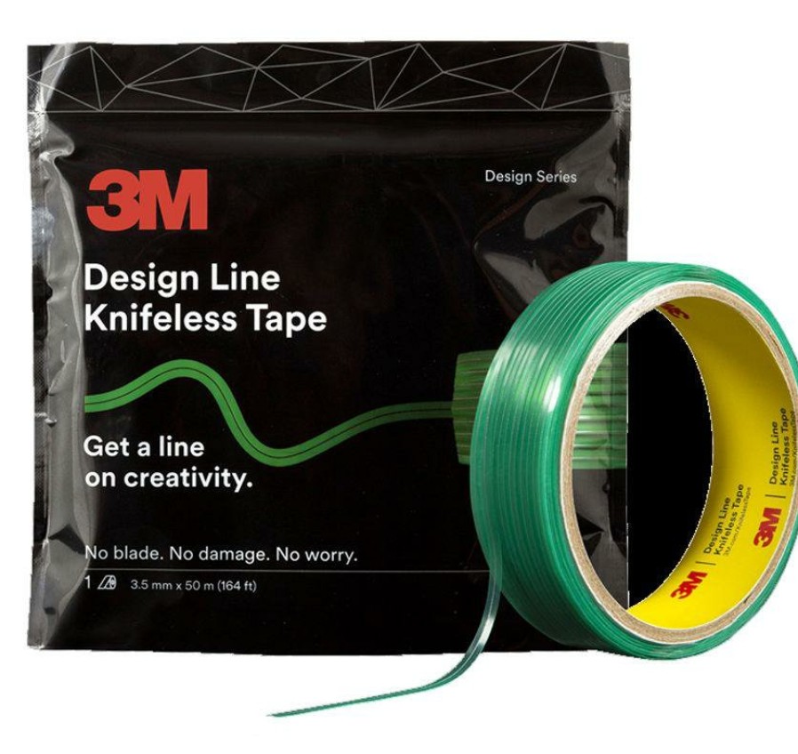 Prep & Repair 3M Fine Line Tape | 3M Design Line Knifeless Tape Kts-Dl1 Green 3.5Mm X 50M