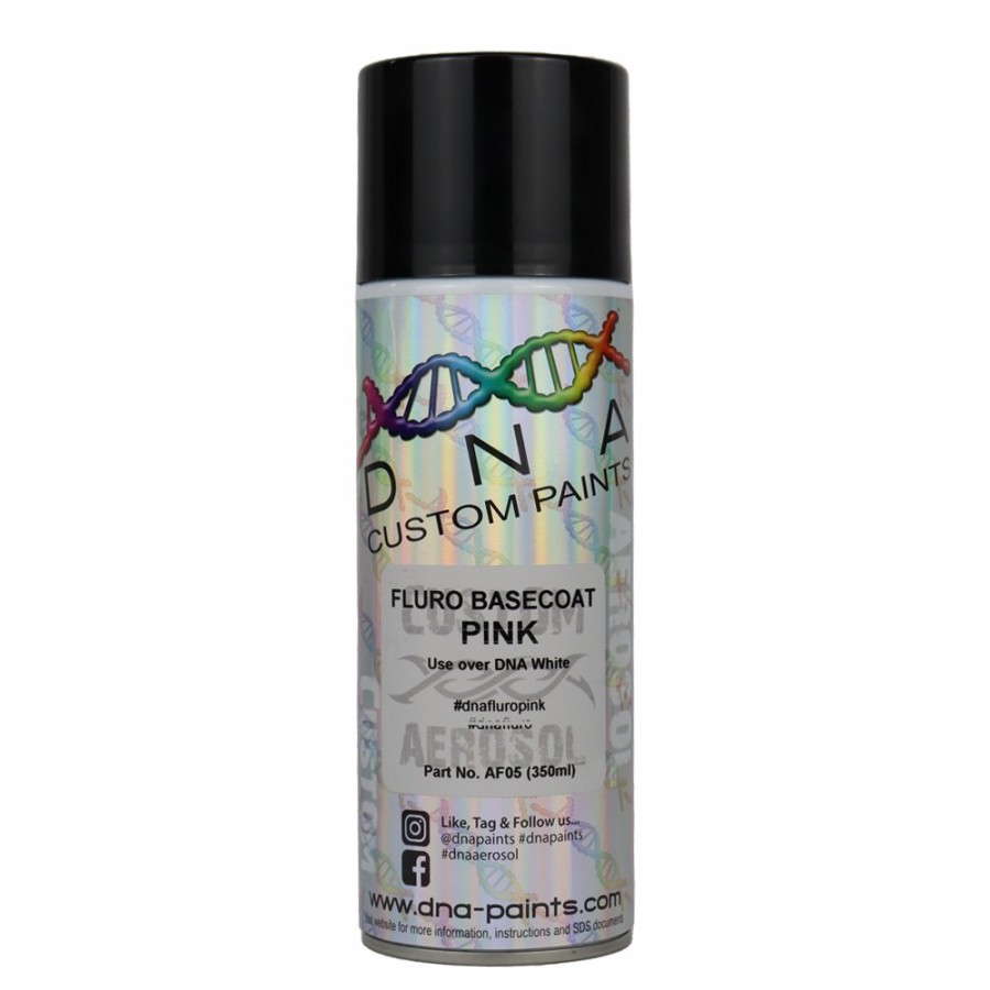 Paint DNA Paints Top Coats | Dna Paints Fluro Basecoat Spray Paint 350Ml Aerosol Fluorescent Pink