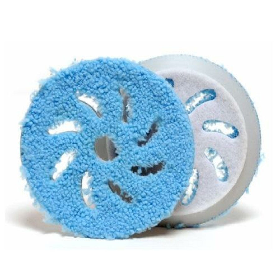 Car Care Rupes Cutting Pads | Rupes Bigfoot 100Mm Microfibre Buff Blue Coarse Pad 2 Pack 9.Bf100Xh/2